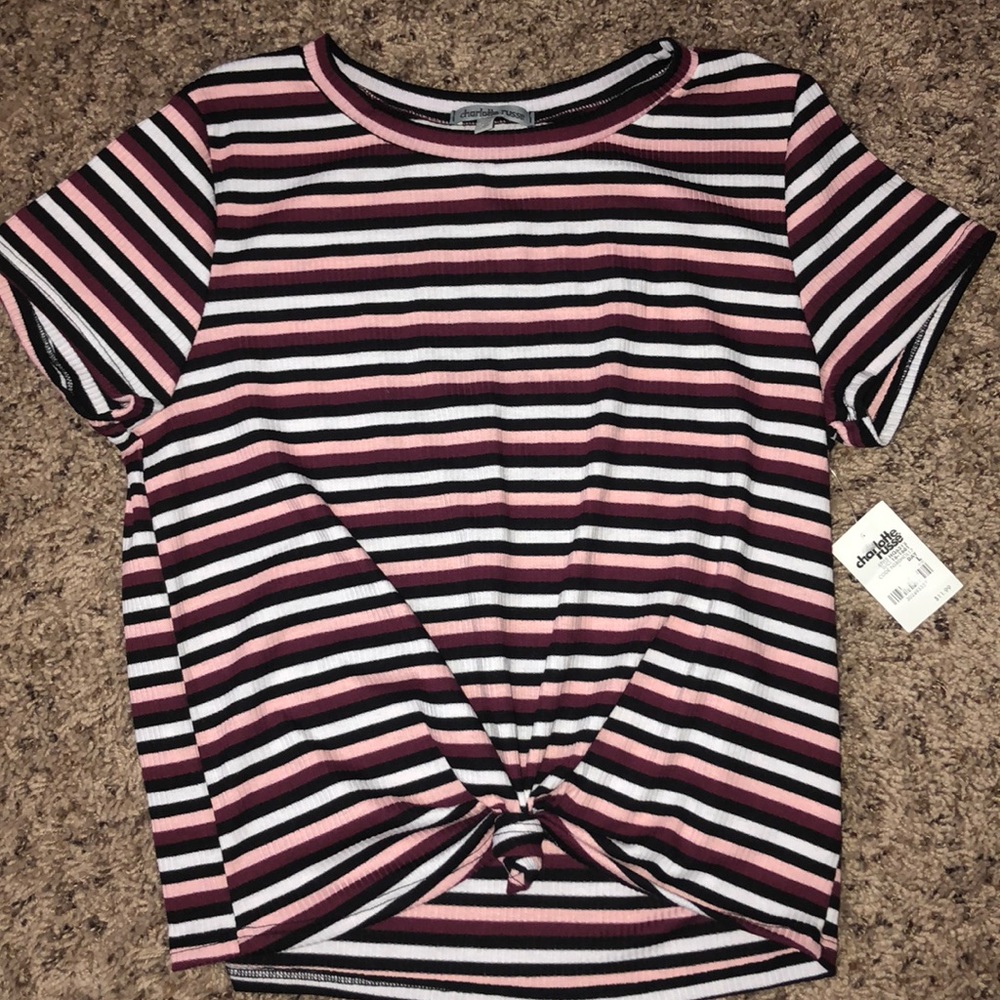 striped tie top